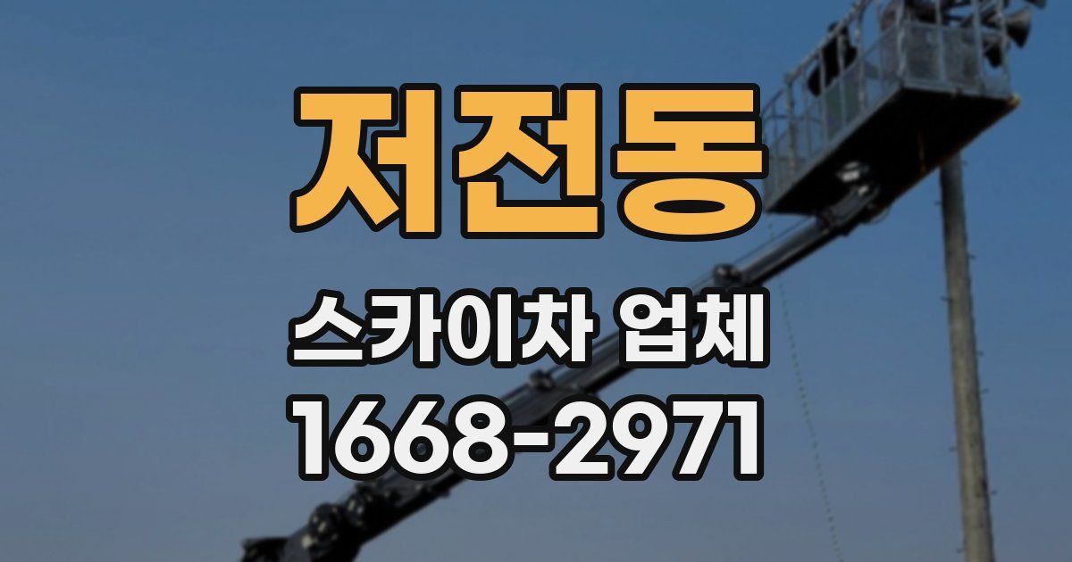 저전동 스카이차 업체