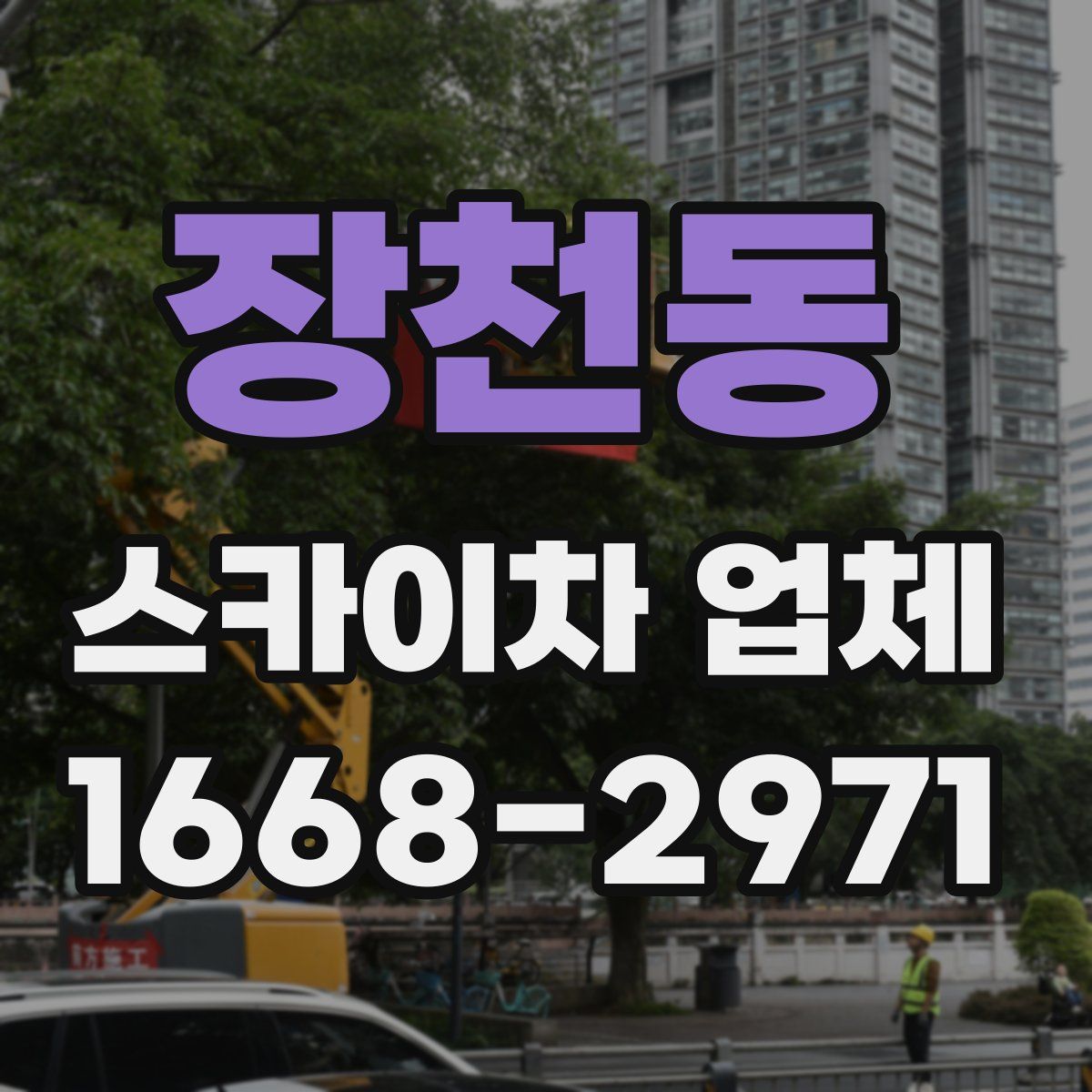 장천동 스카이차 업체