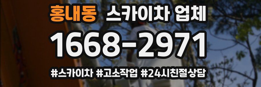 홍내동 스카이차 업체