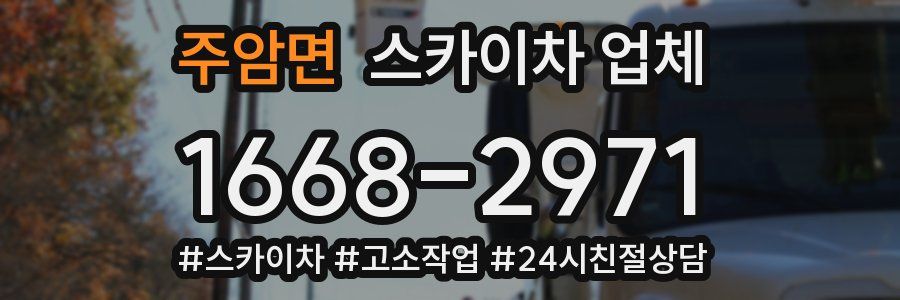 주암면 스카이차 업체