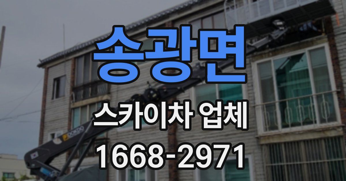 송광면 스카이차 업체