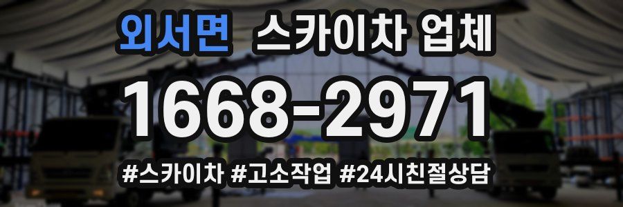 외서면 스카이차 업체