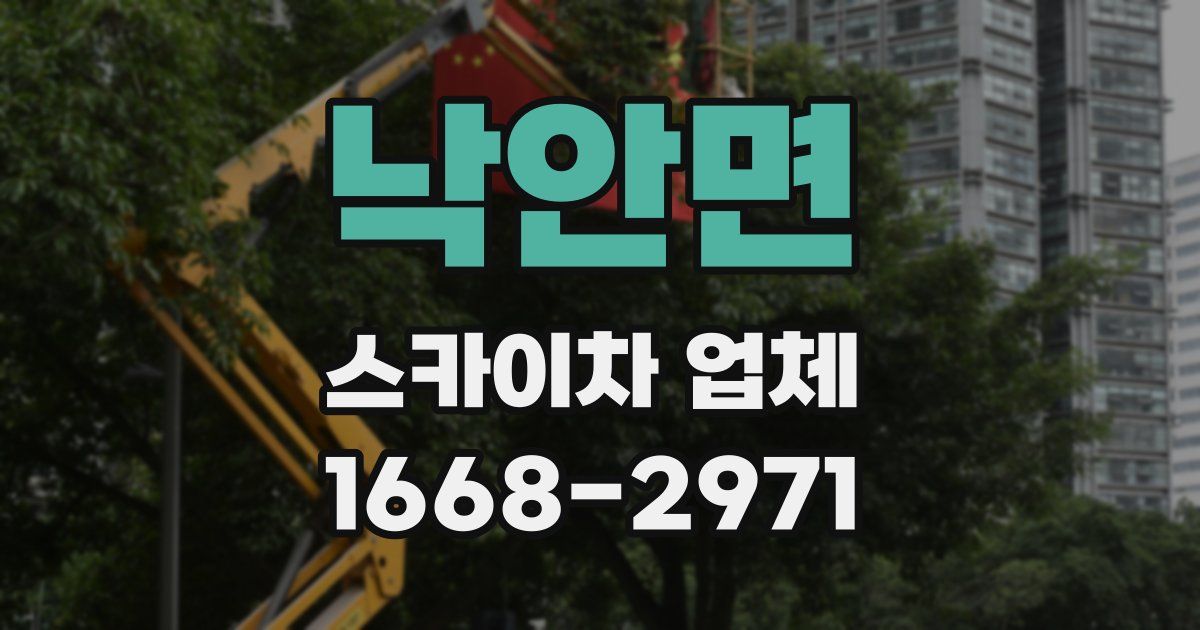 낙안면 스카이차 업체