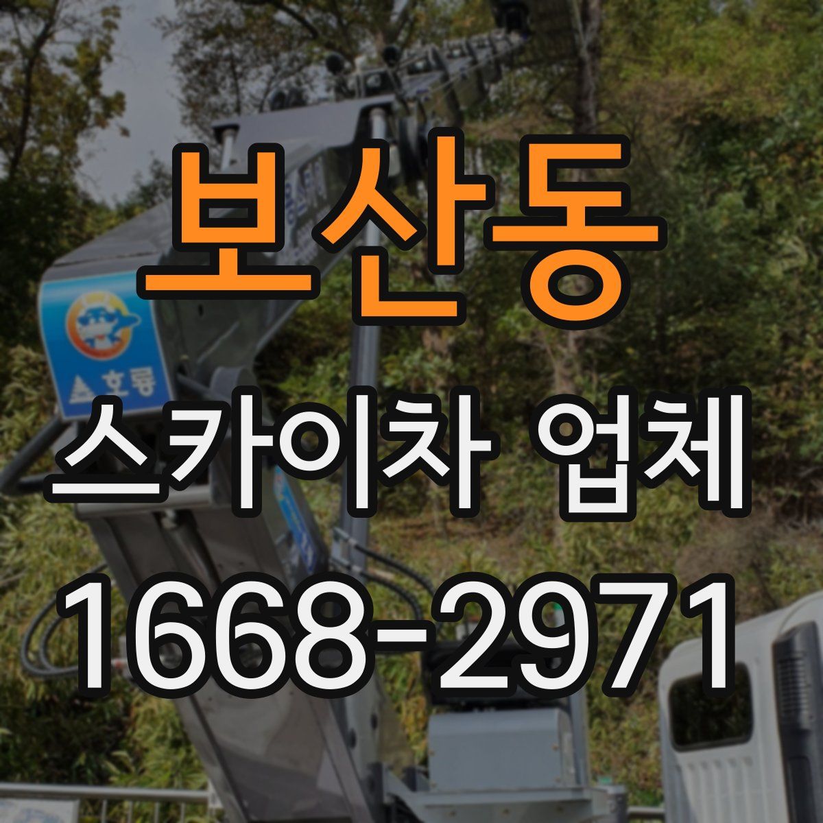 보산동 스카이차 업체