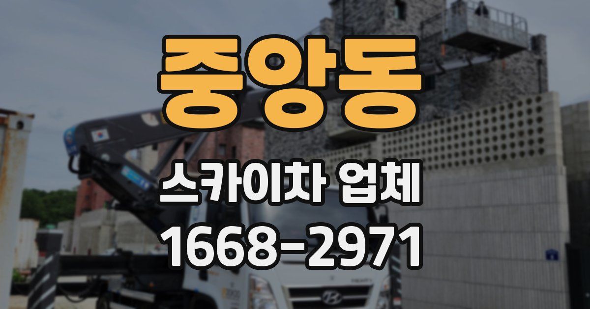 중앙동 스카이차 업체