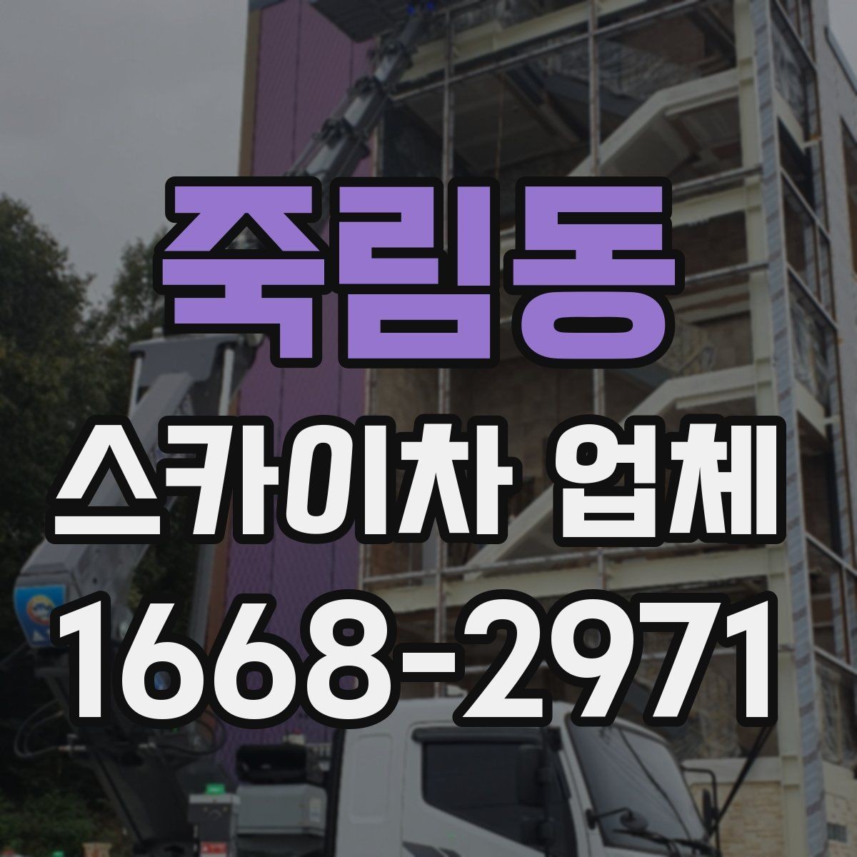 죽림동 스카이차 업체 선택을 위한 현장 점검 포인트