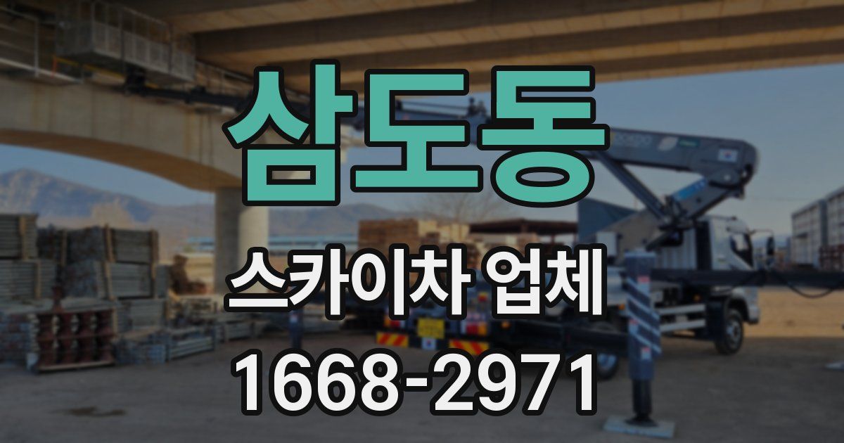 삼도동 스카이차 업체