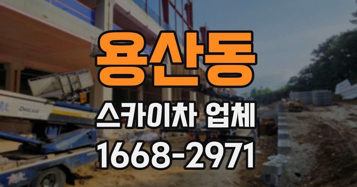 용산동 스카이차 업체