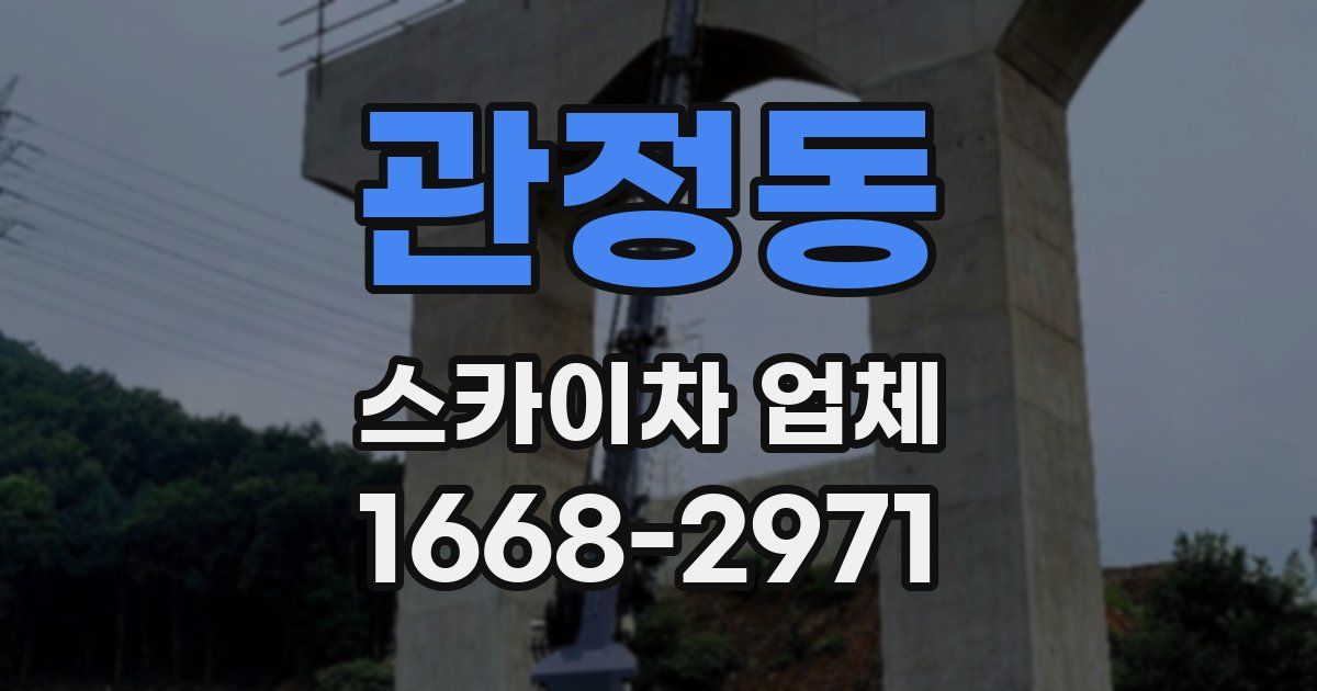 관정동 스카이차 업체