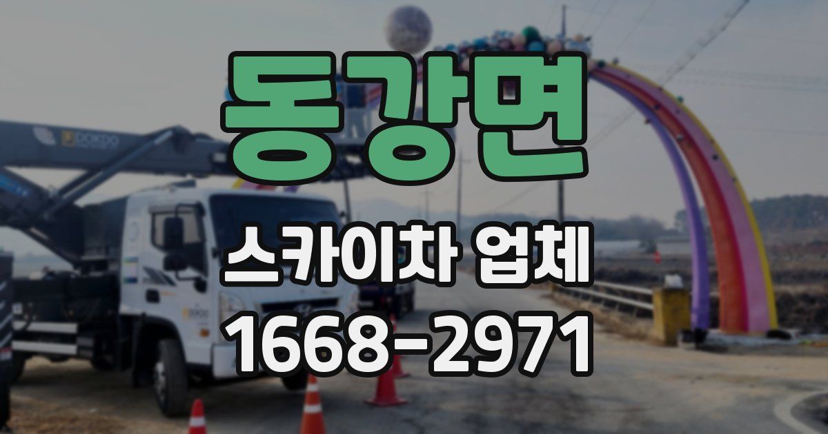 동강면 스카이차 업체