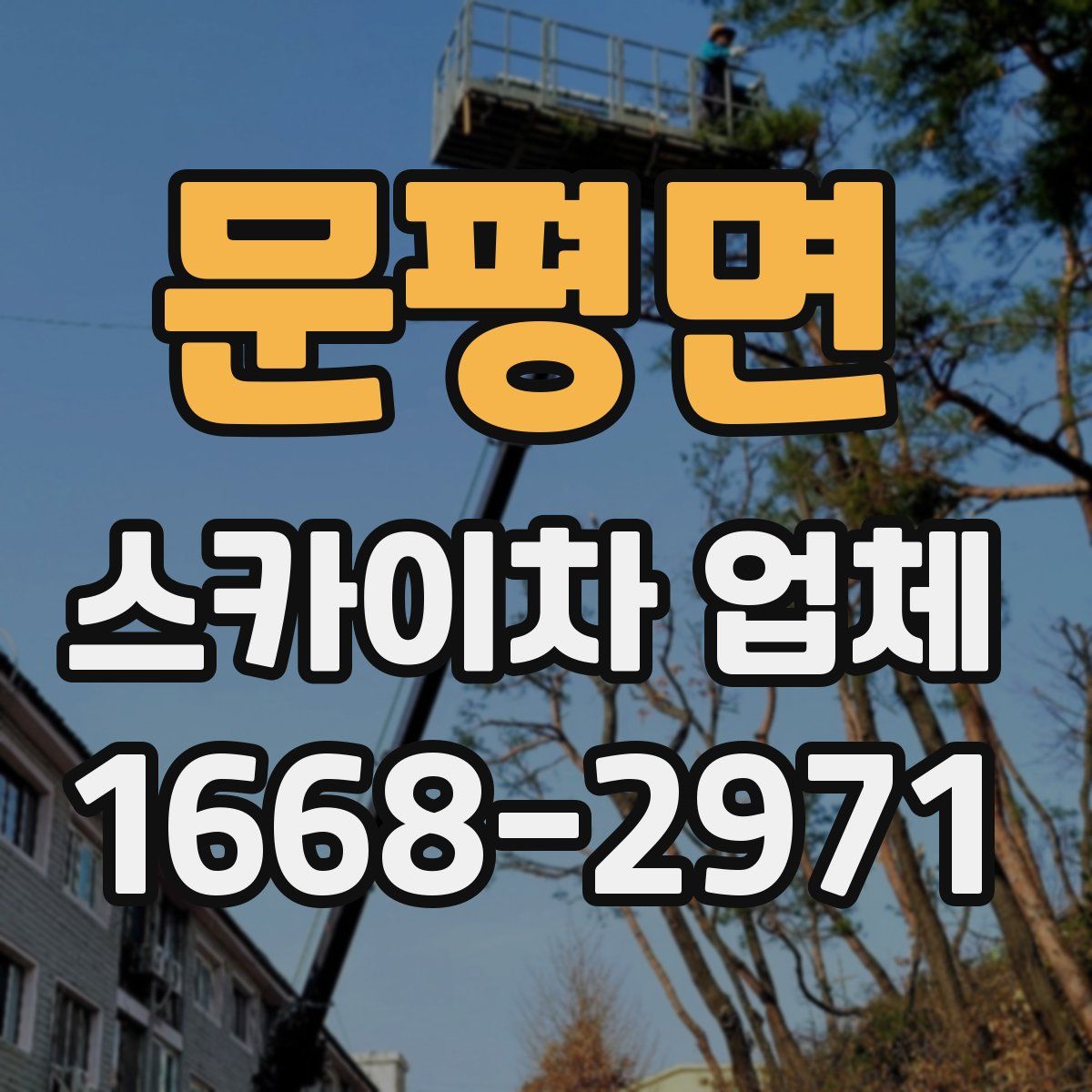 문평면 스카이차 업체