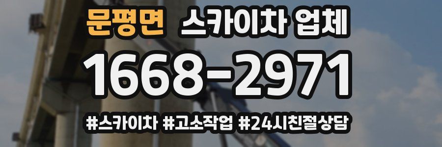 문평면 스카이차 업체