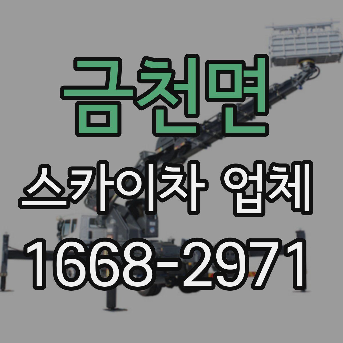 금천면 스카이차 업체