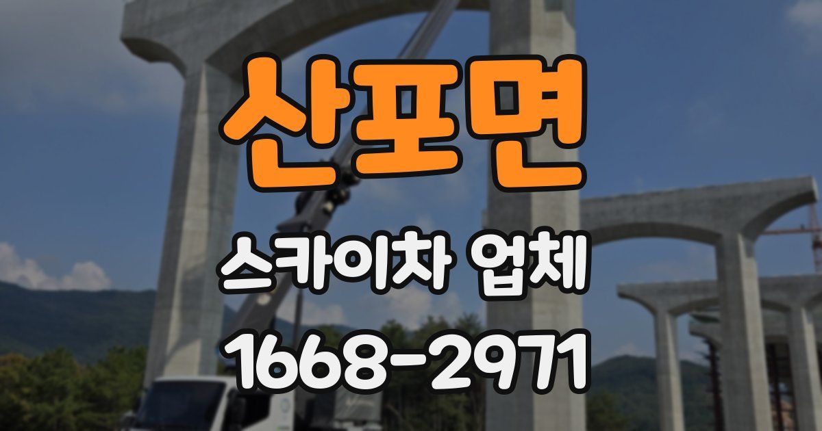 산포면 스카이차 업체