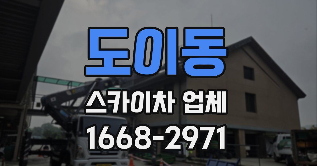 도이동 스카이차 업체