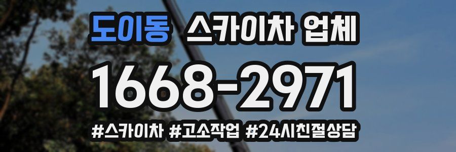 도이동 스카이차 업체