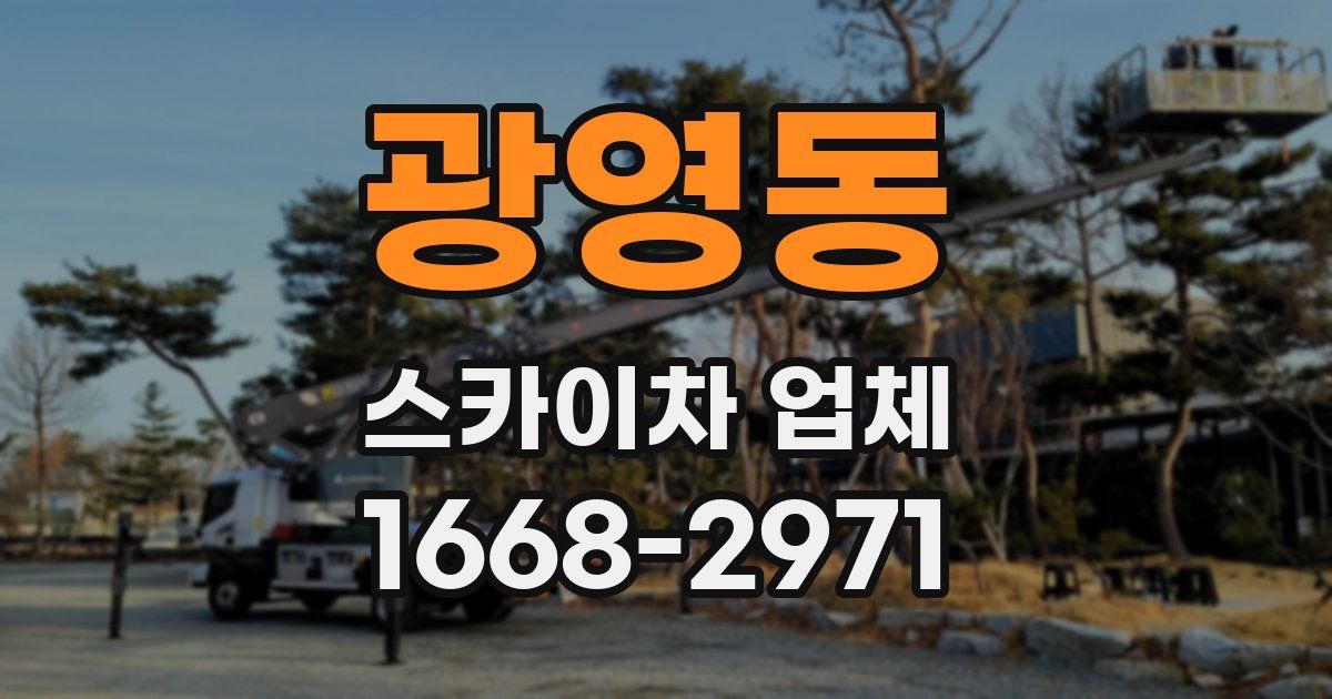 광영동 스카이차 업체