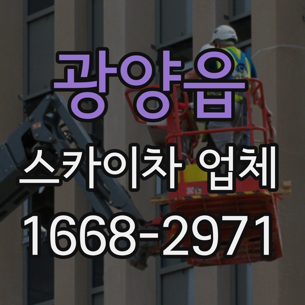 광양읍 스카이차 업체