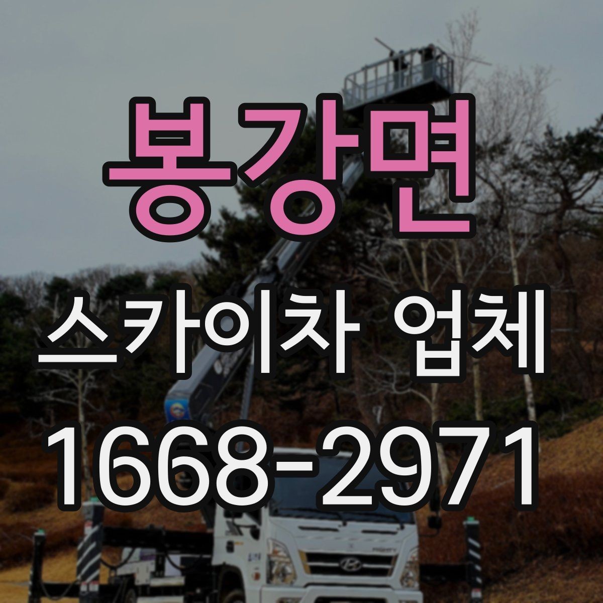 봉강면 스카이차 업체 의뢰 전 현장 사진이 필요한 경우