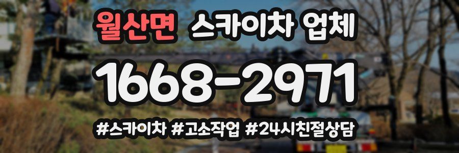 월산면 스카이차 업체