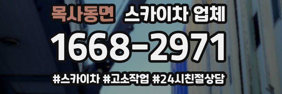 목사동면 스카이차 업체