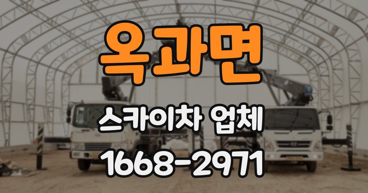 옥과면 스카이차 업체