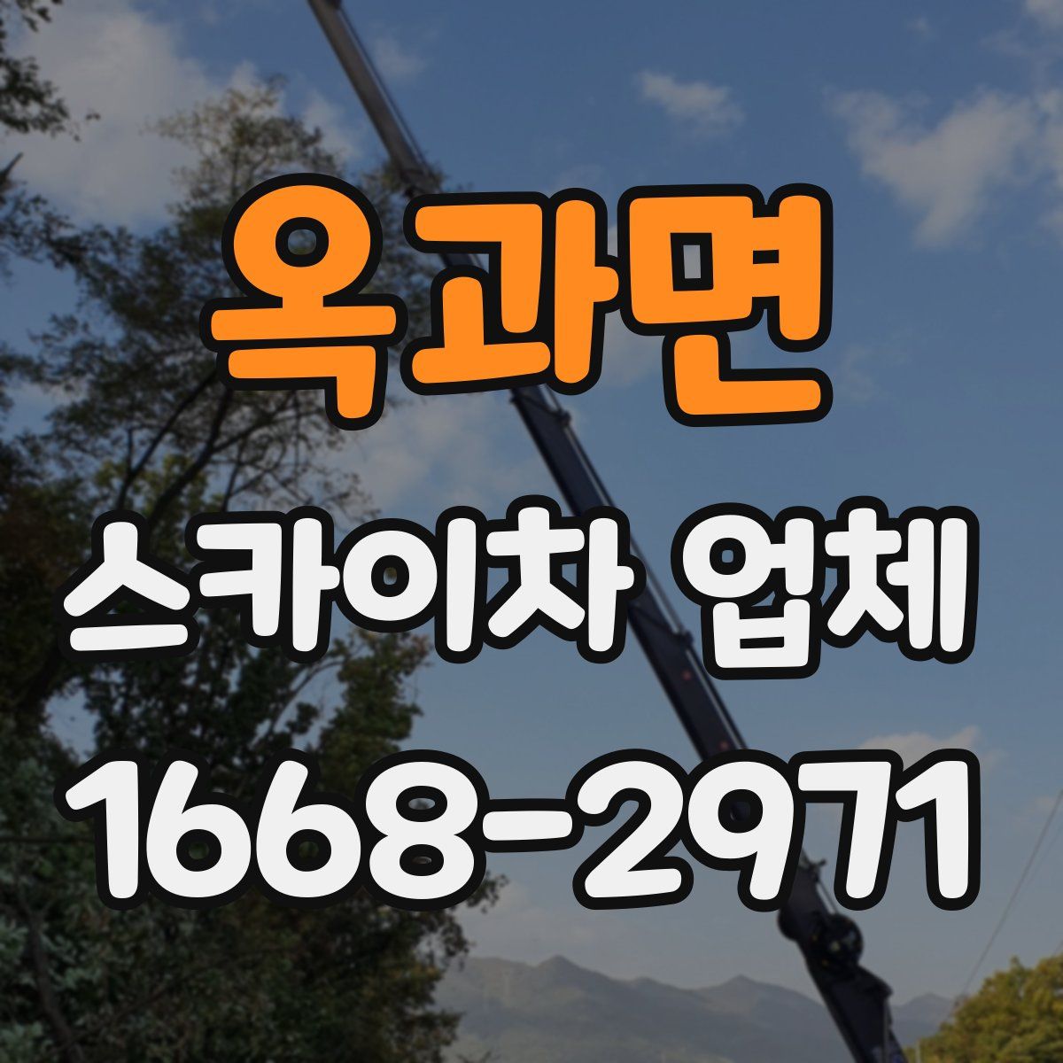 옥과면 스카이차 업체