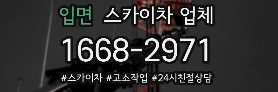 입면 스카이차 업체