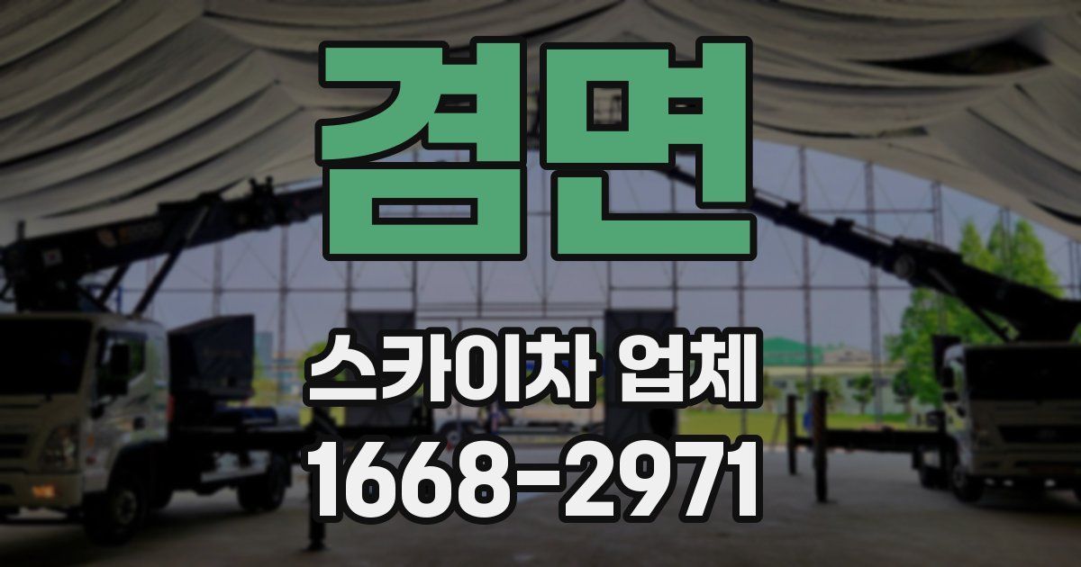 겸면 스카이차 업체