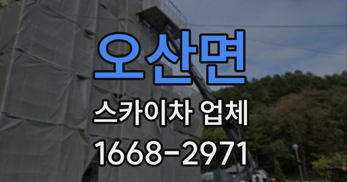오산면 스카이차 업체