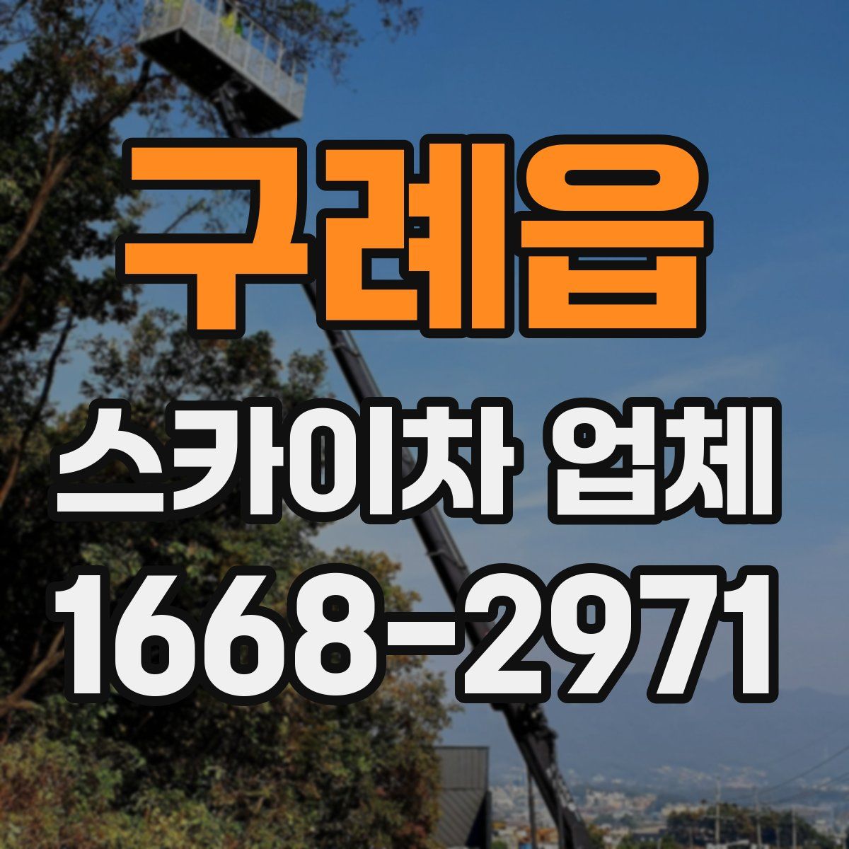 구례읍 스카이차 업체