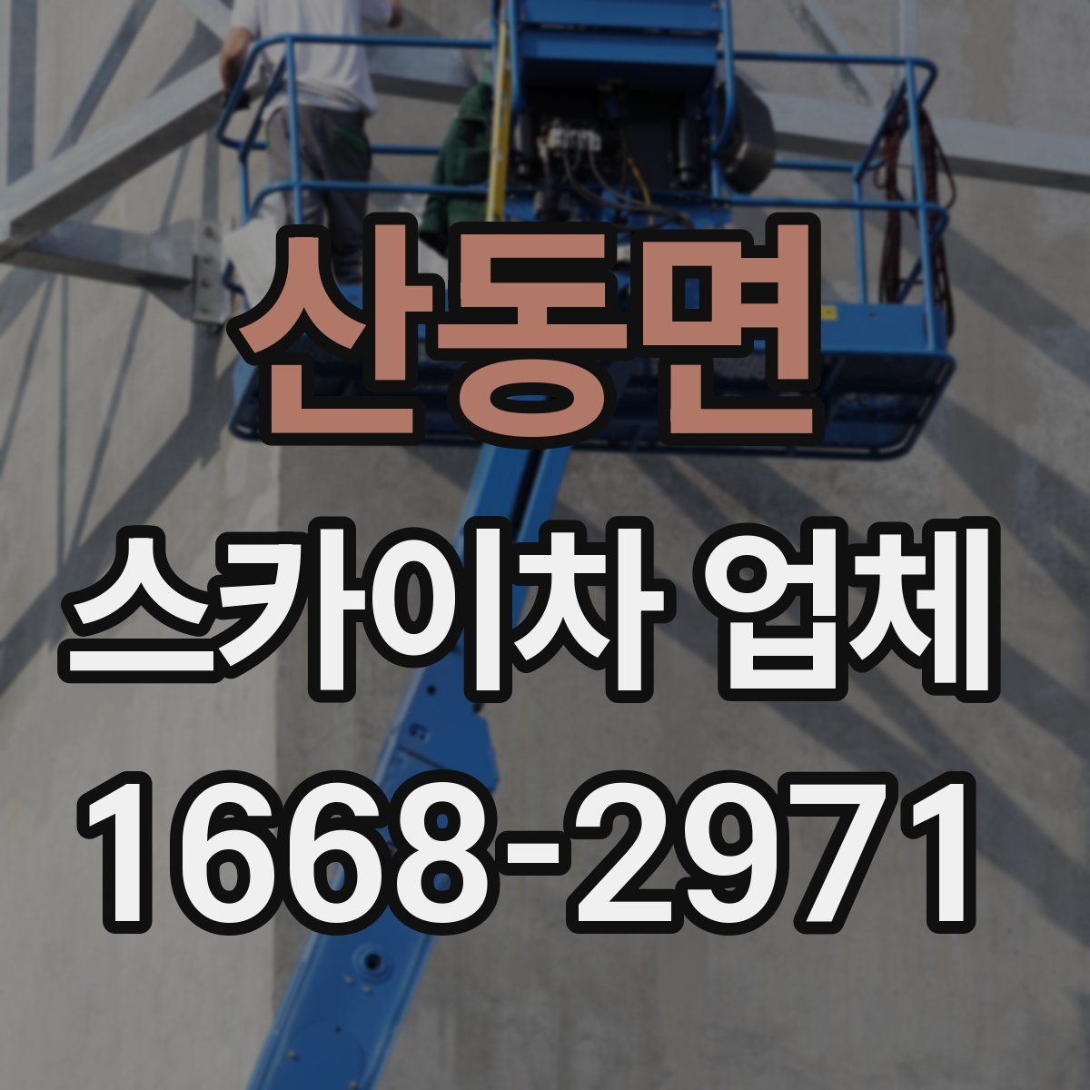 산동면 스카이차 업체
