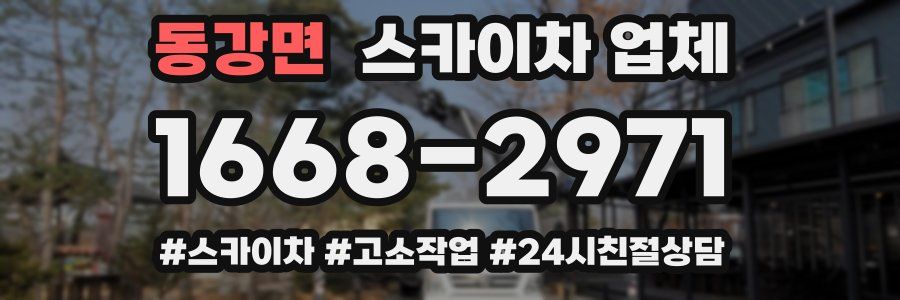 동강면 스카이차 업체