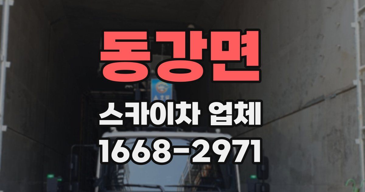 동강면 스카이차 업체