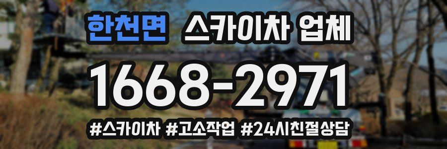한천면 스카이차 업체