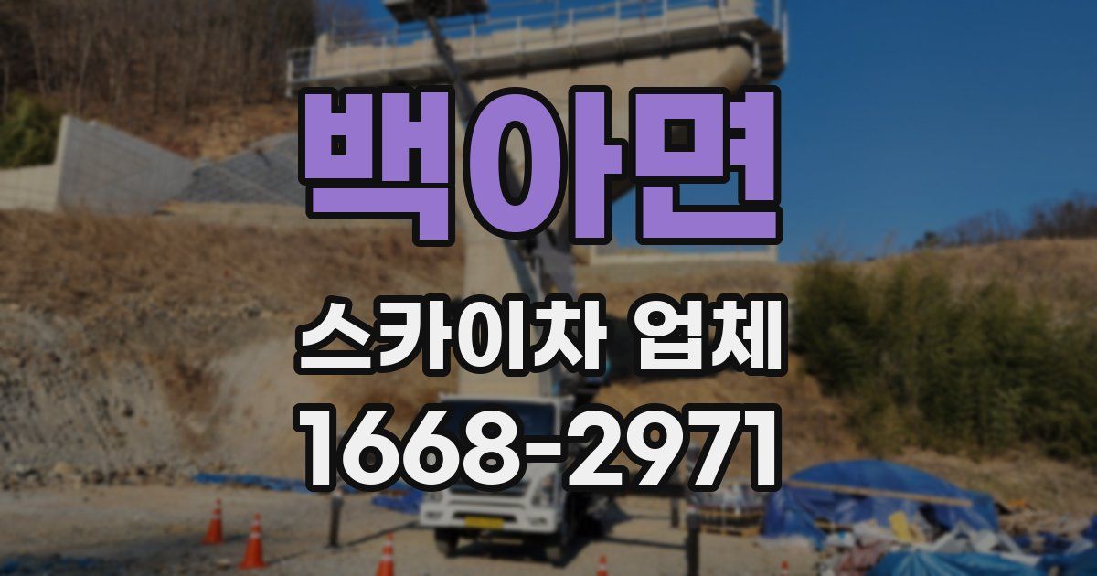 백아면 스카이차 업체