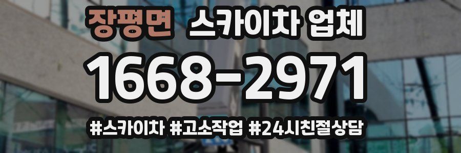 장평면 스카이차 업체