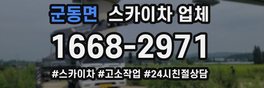 군동면 스카이차 업체