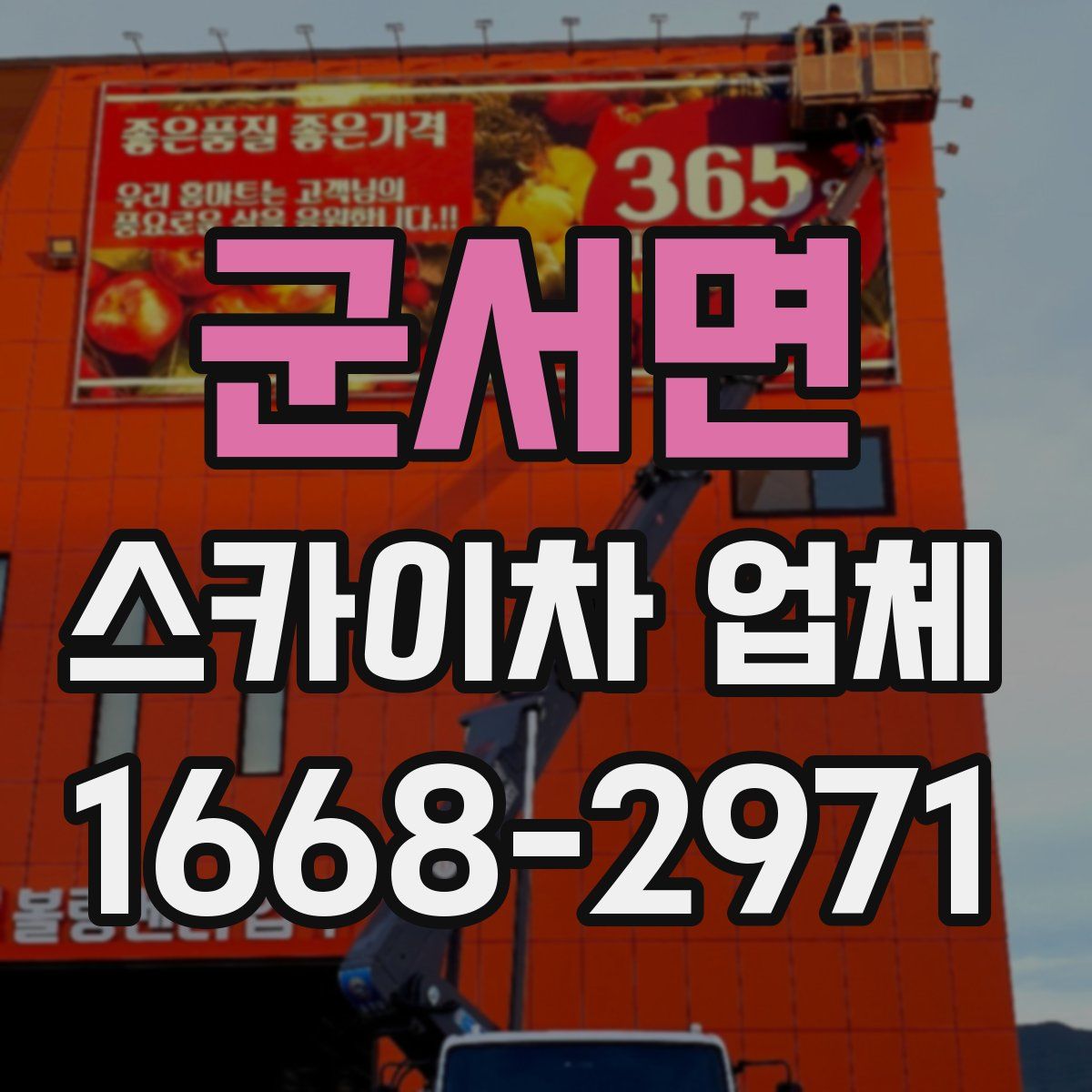 군서면 스카이차 업체