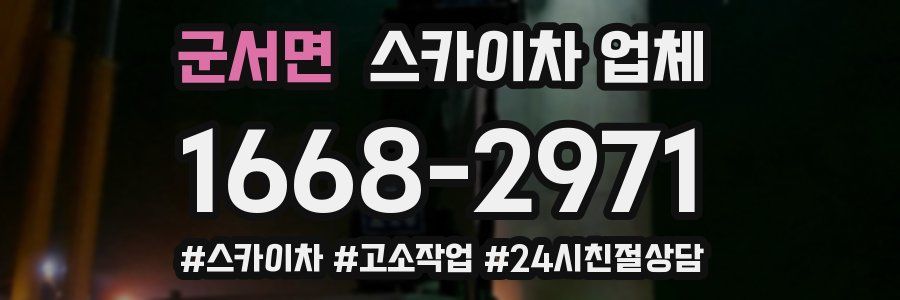 군서면 스카이차 업체