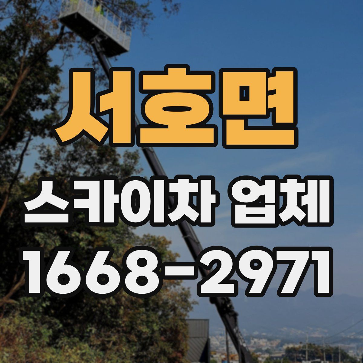 서호면 스카이차 업체