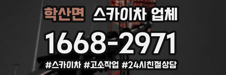 학산면 스카이차 업체