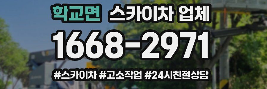 학교면 스카이차 업체