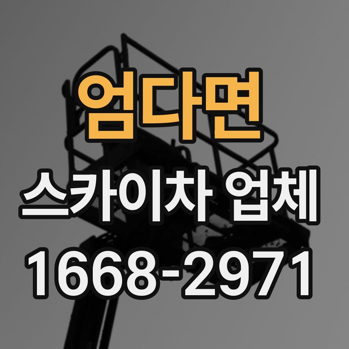 엄다면 스카이차 업체