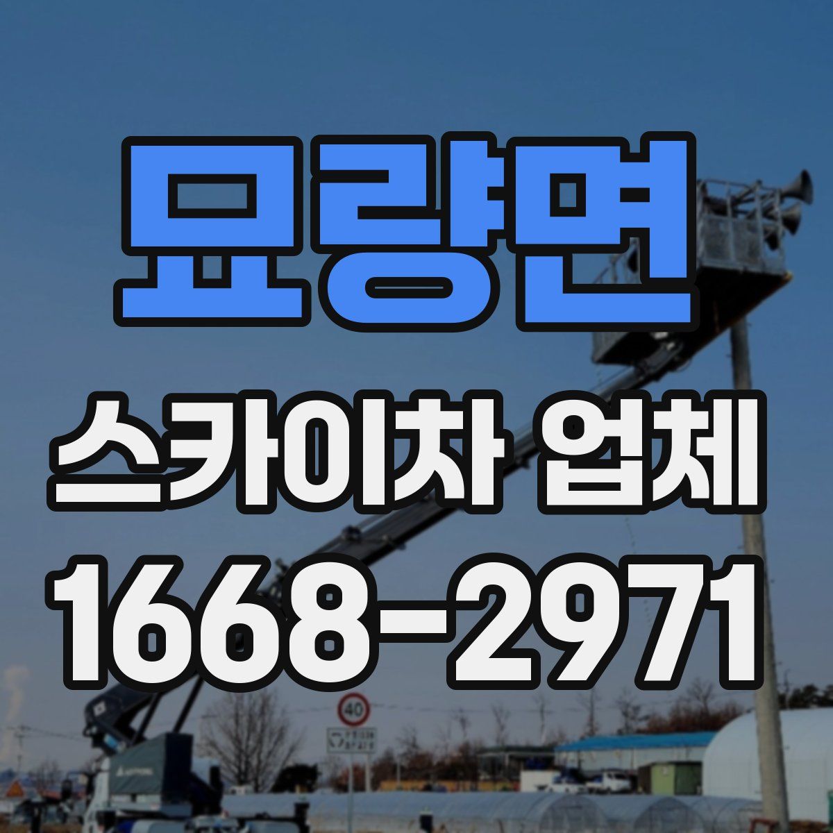 묘량면 스카이차 업체