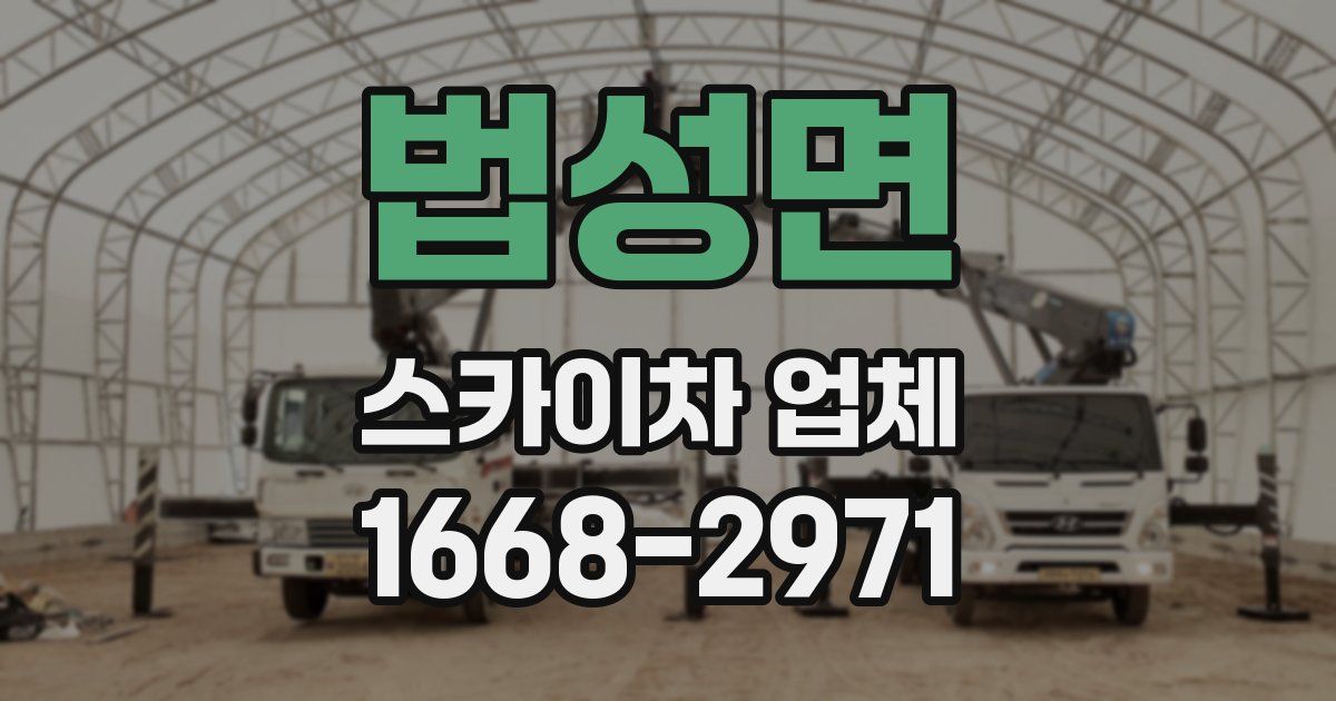 법성면 스카이차 업체