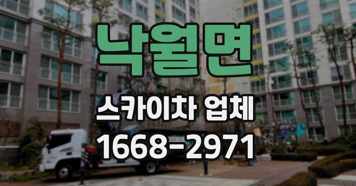 낙월면 스카이차 업체