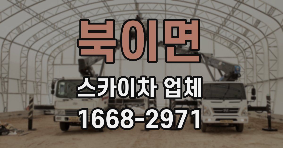 북이면 스카이차 업체