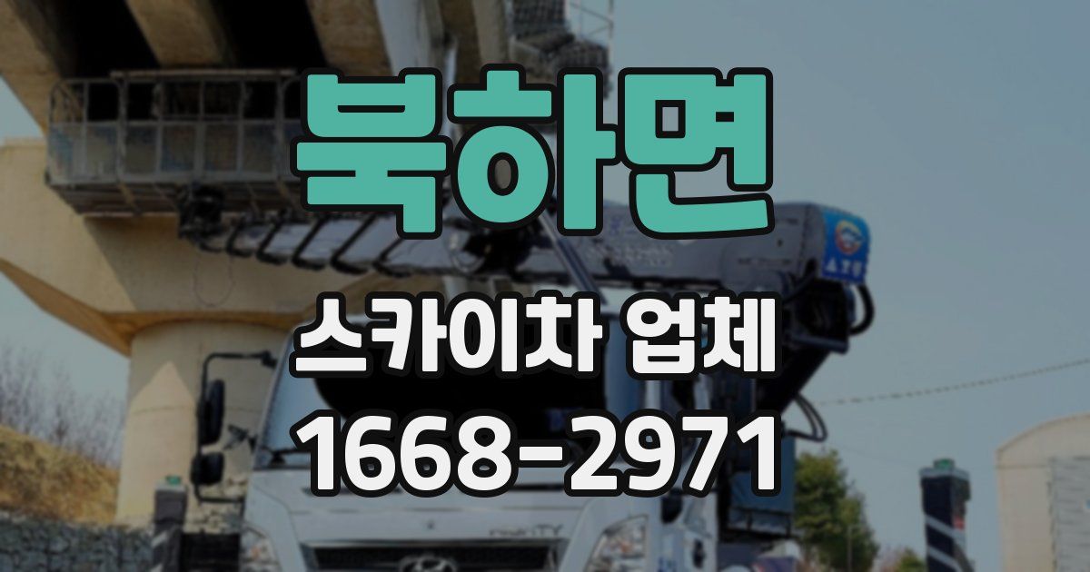 북하면 스카이차 업체