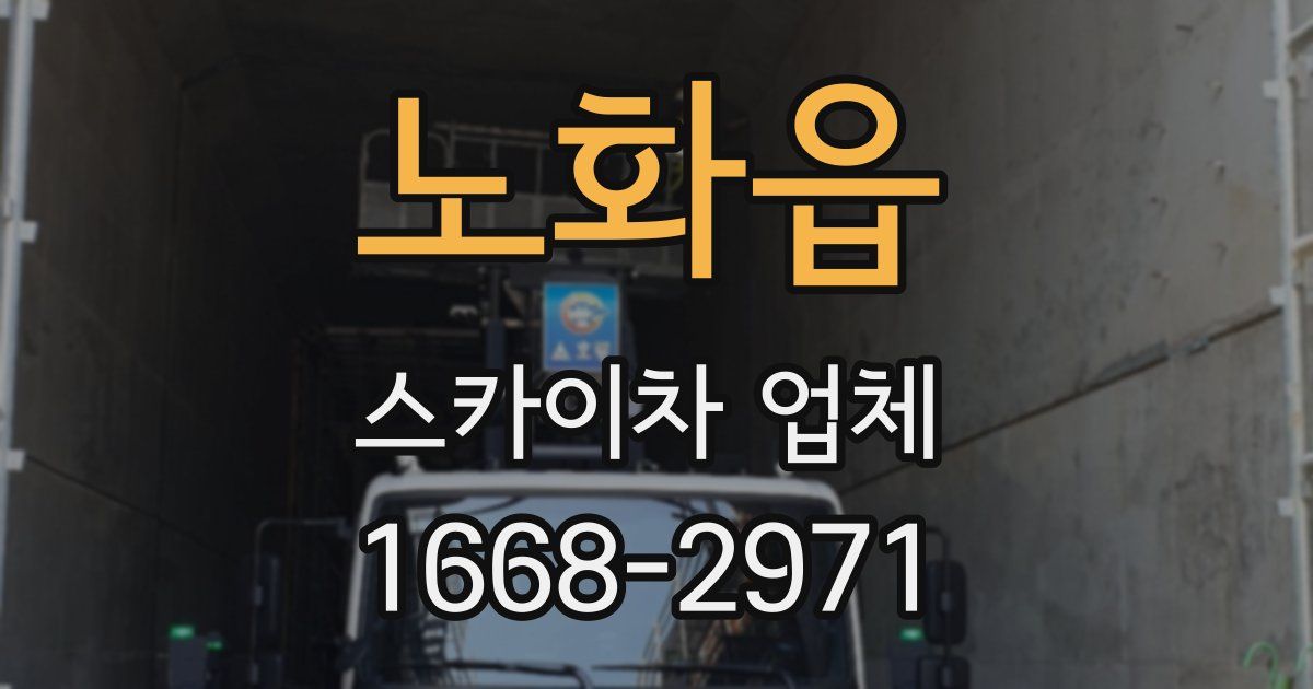 노화읍 스카이차 업체